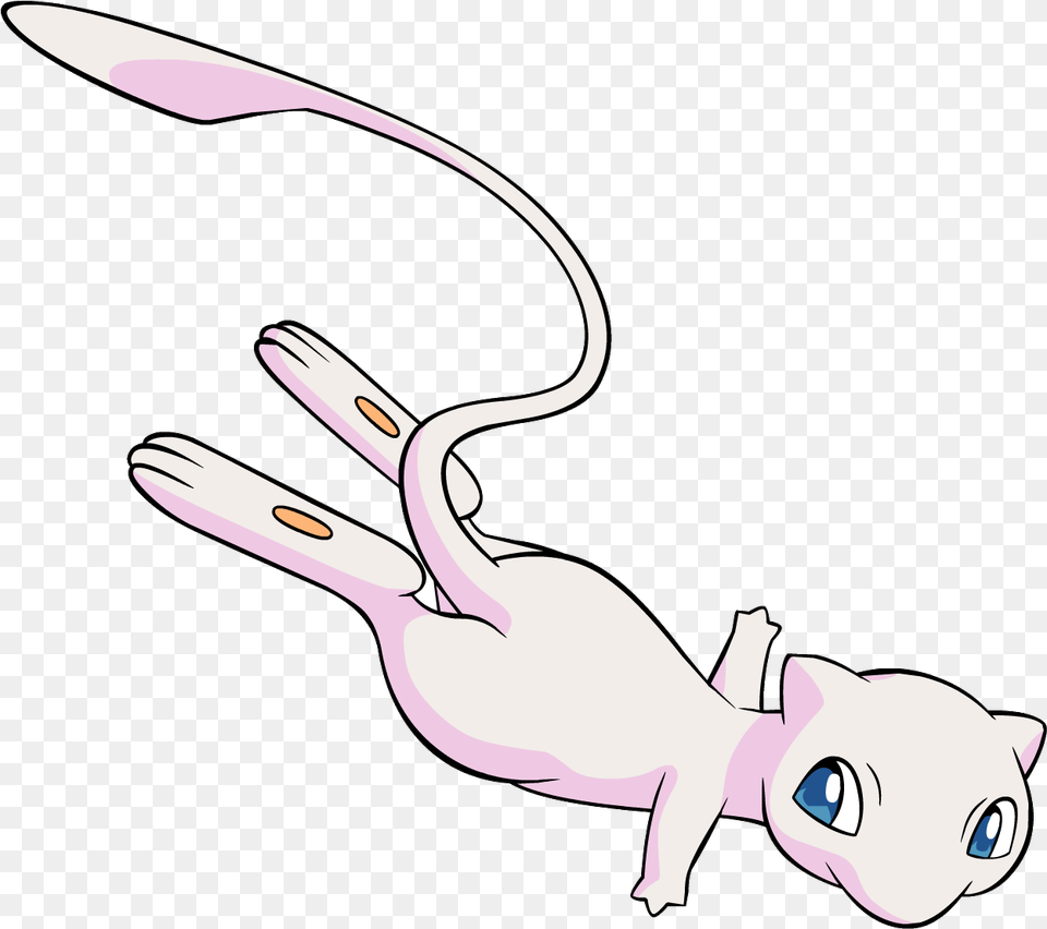 Pokemon Clipart Flying Pink Transparent Mew, Animal, Fish, Sea Life, Shark Png Image