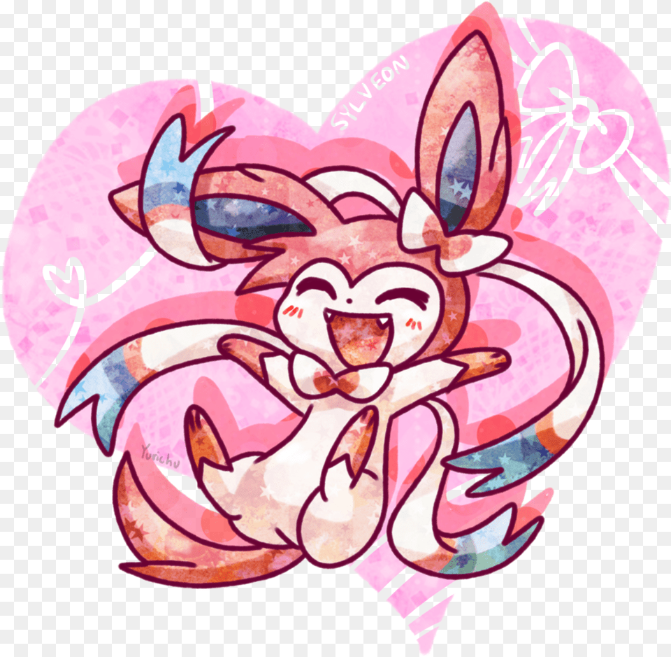 Pokemon Clipart Pink Sylveon Cute, Art, Baby, Person, Heart Png