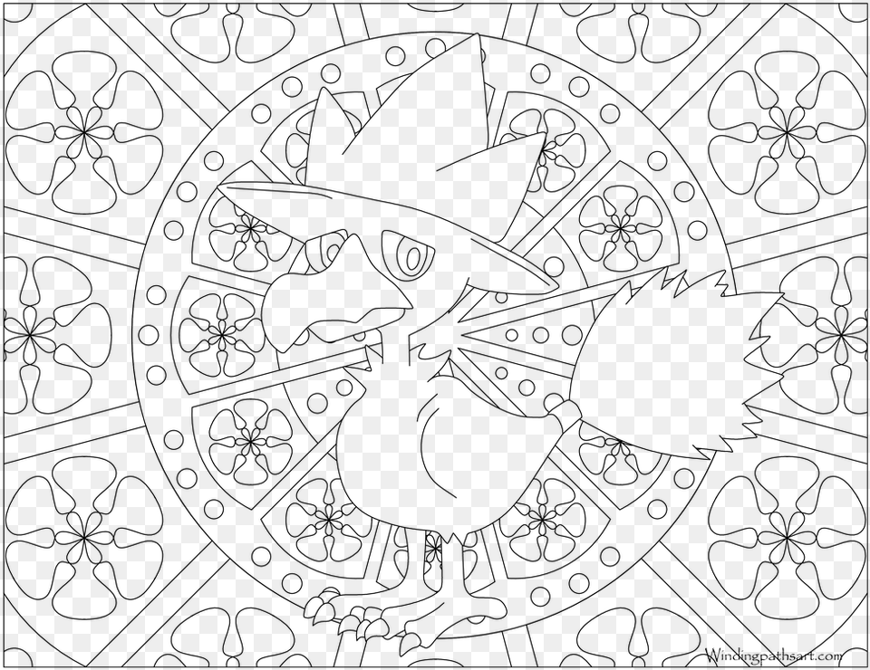 Pokemon Coloring Pages Adult, Gray Free Png Download