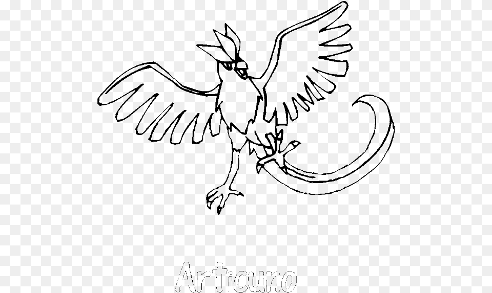 Pokemon Coloring Pages Articuno, Animal, Bird, Flying Png