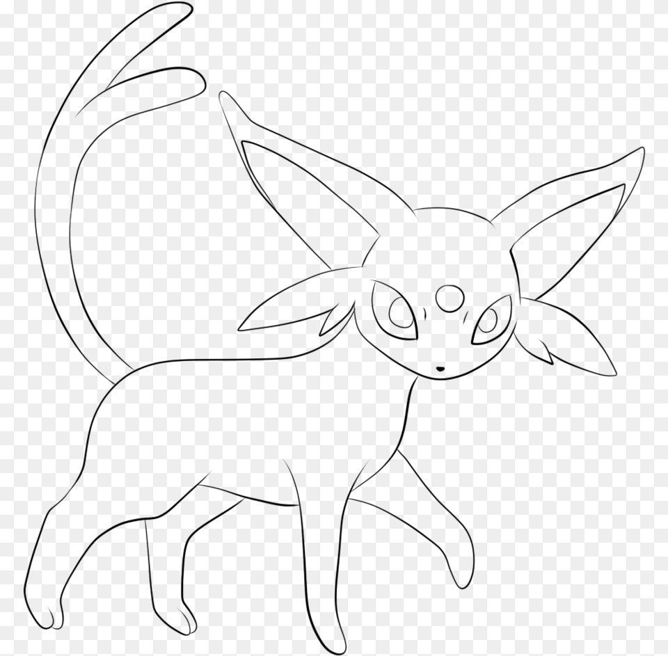 Pokemon Coloring Pages Eevee Evolutions Espeon, Lighting Free Transparent Png