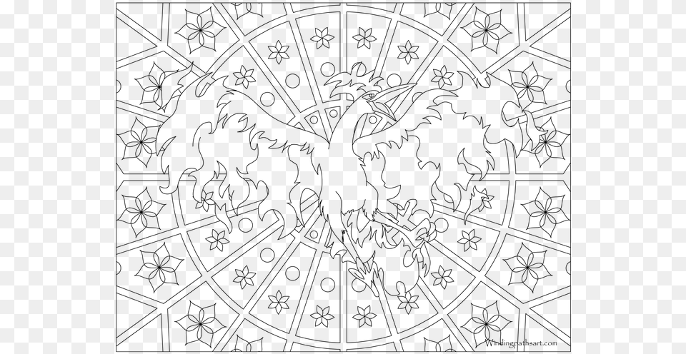 Pokemon Coloring Pages For Adults, Gray Png