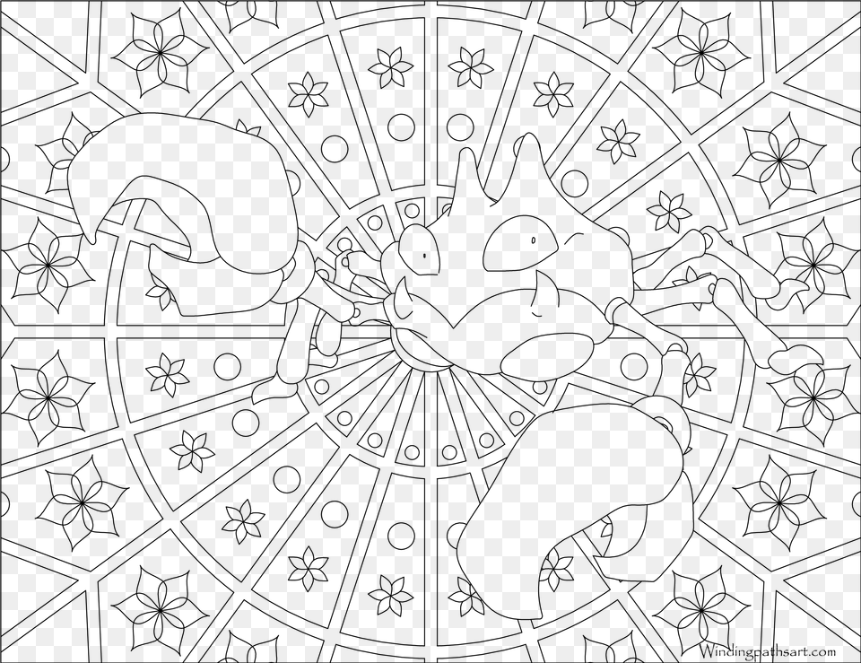Pokemon Coloring Pages Hard, Gray Free Transparent Png