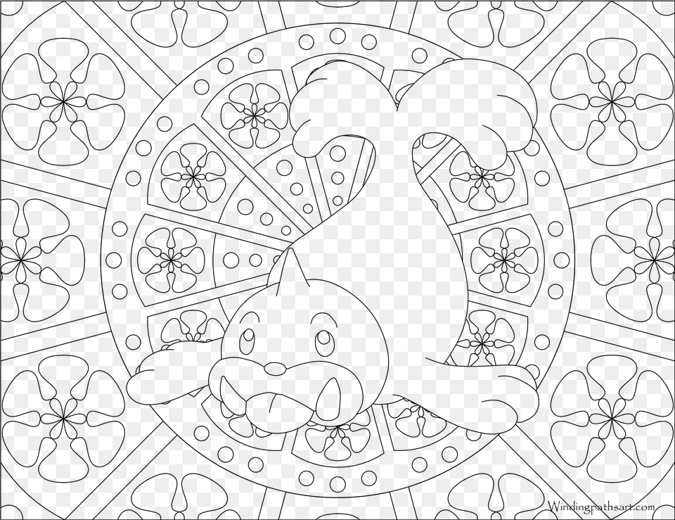 Pokemon Coloring Relaxing, Gray Png