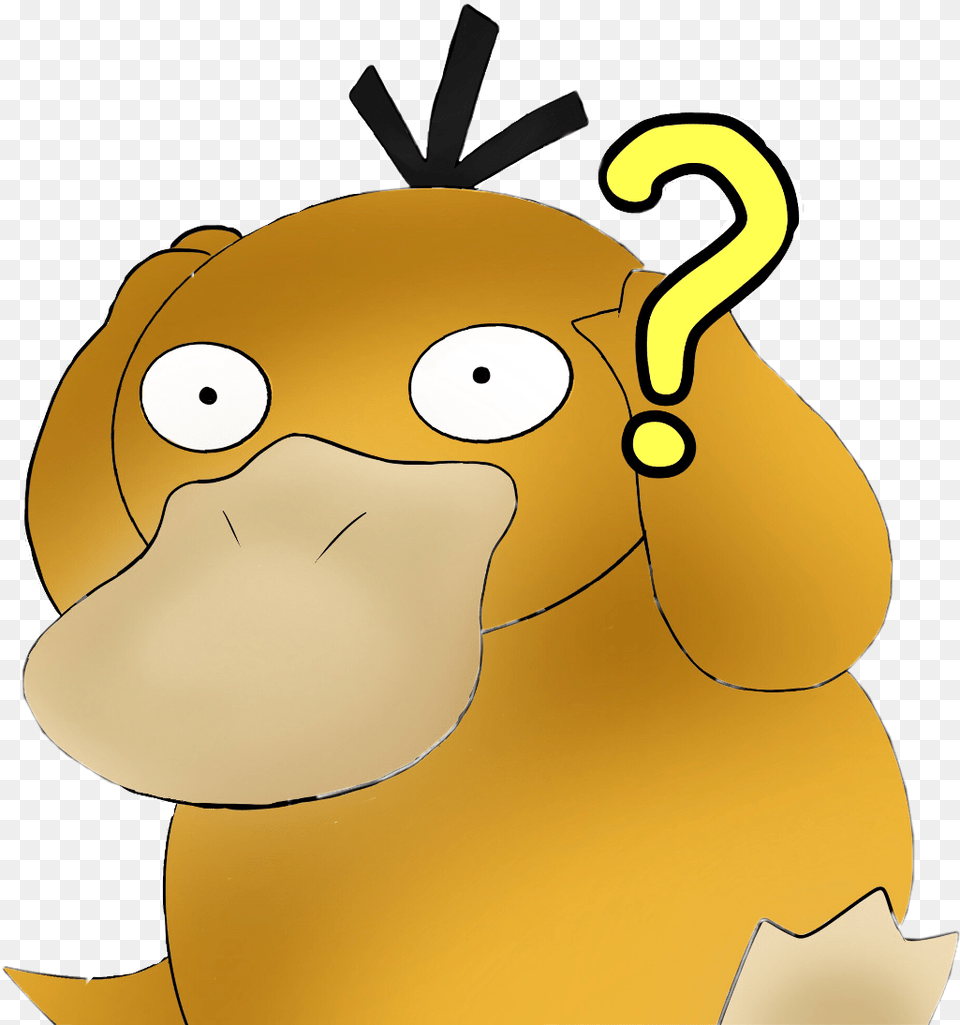 Pokemon Confused Psyduck Drawing Pokemon Confused, Animal, Canine, Dog, Hound Free Png Download