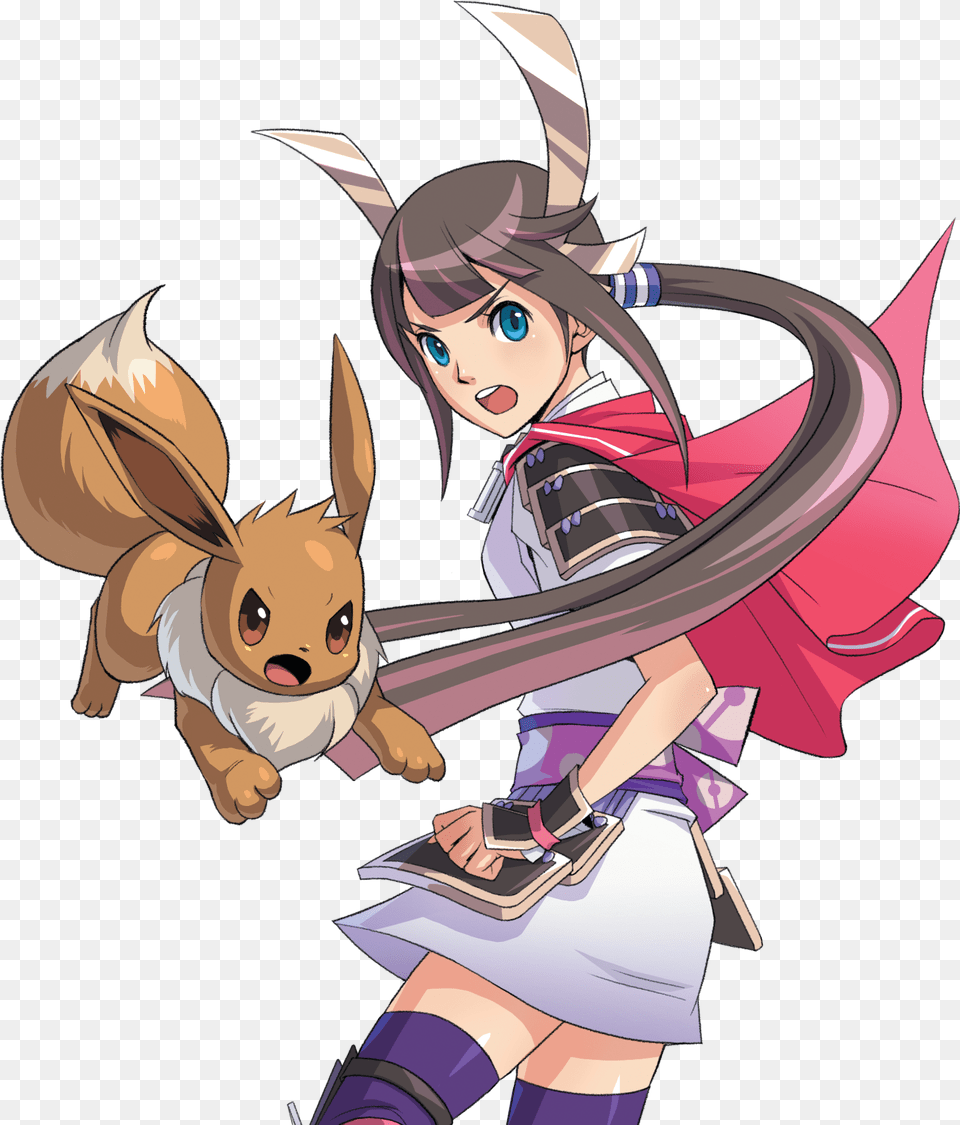 Pokemon Conquest Eevee, Book, Comics, Publication, Manga Free Png Download