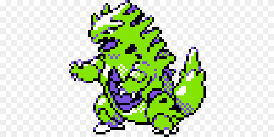 Pokemon Crystal Tyranitar Sprite Tyranitar Gen 2 Sprite, Green, Art, Graphics, Qr Code Png