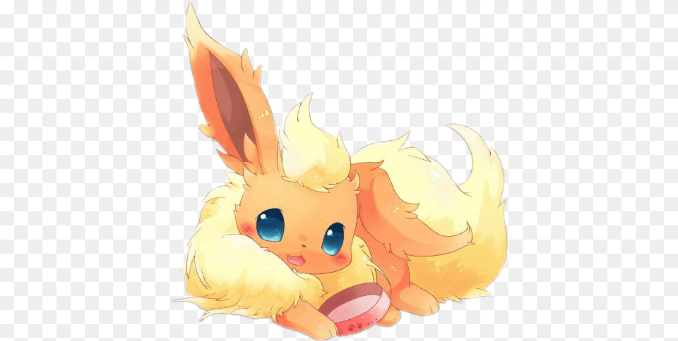 Pokemon Cute Flareon Full Size Seekpng Flareon Fanart, Face, Head, Person, Animal Png Image