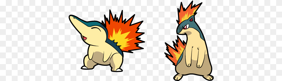 Pokemon Cyndaquil And Typhlosion Cursor Cartoon, Baby, Person, Face, Head Free Transparent Png