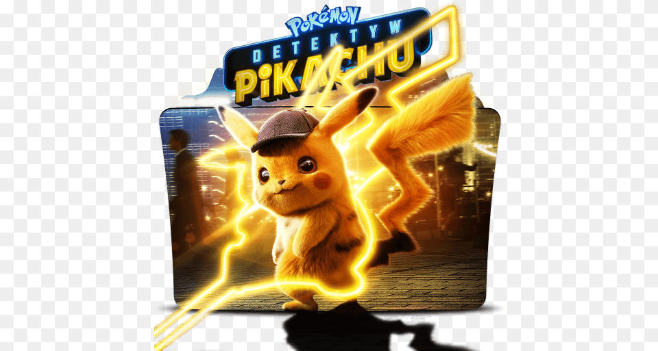 Pokemon Detectiv Moive Folder Icon Detective Pikachu, Adult, Male, Man, Person Free Png Download
