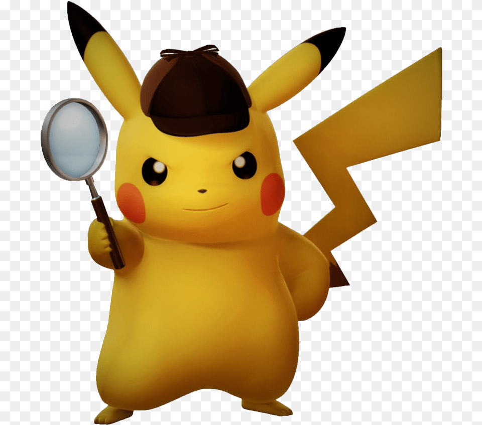 Pokemon Detective Pikachu Movie Transparent Detective Pikachu, Toy, Face, Head, Person Png