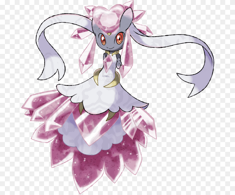 Pokemon Diancie Human Fanart, Book, Comics, Publication, Baby Png Image