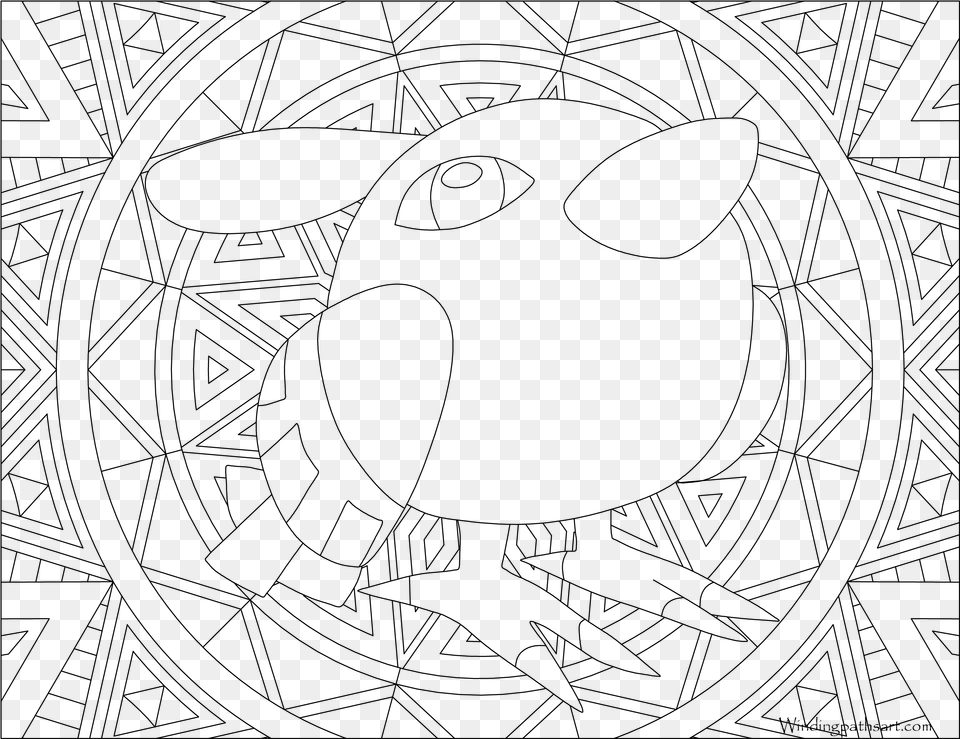Pokemon Ditto Coloring Pages, Gray Free Transparent Png