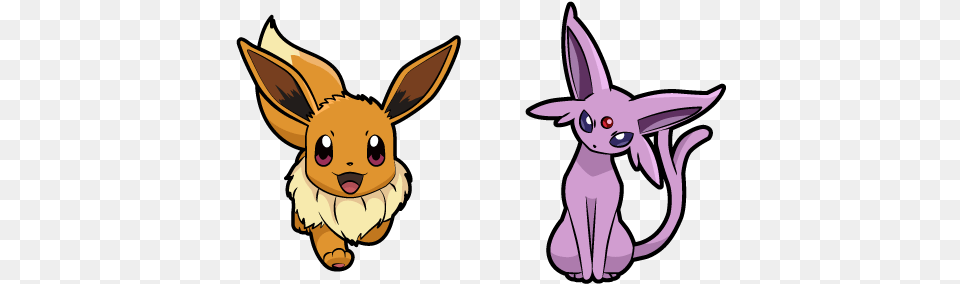 Pokemon Eevee And Espeon Cursor U2013 Custom Browser Cartoon, Animal, Fish, Sea Life, Shark Png