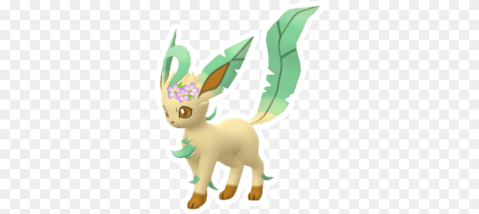 Pokemon Eevee Leafeon Sticker By Domischleich Mythical Creature, Baby, Person, Animal, Cat Png Image
