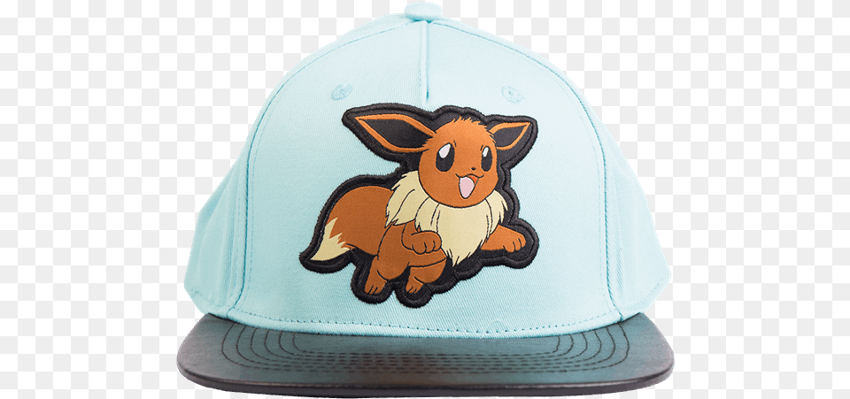 Pokemon Eevee Snapback Cap Green Baseball Cap, Baseball Cap, Clothing, Hat, Accessories Png Image