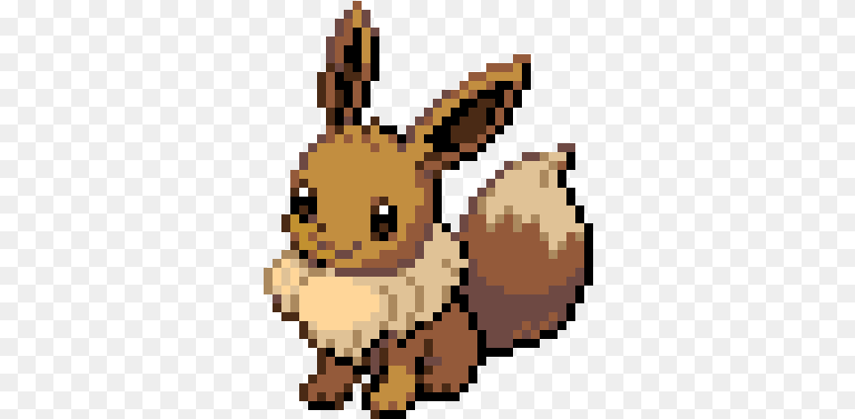 Pokemon Eevee Sprite Image With No Pixel Art Eevee, Animal, Mammal, Rabbit Free Png Download