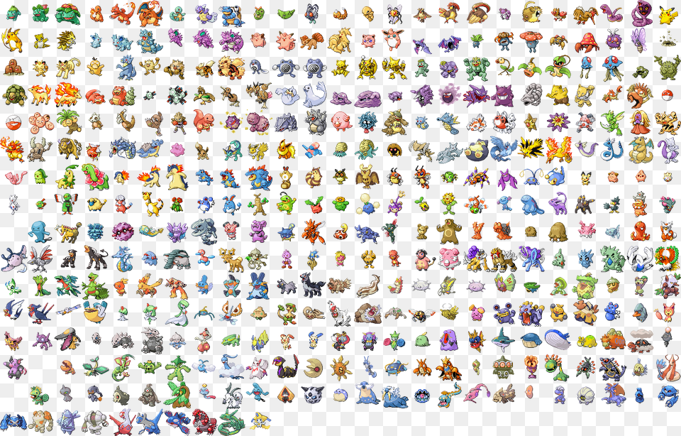 Pokemon Emerald All Pokemon, Art, Collage, Pattern, Text Free Transparent Png