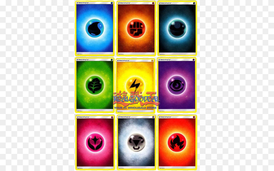 Pokemon Energy Cards, Art, Collage, Lighting, Light Png Image
