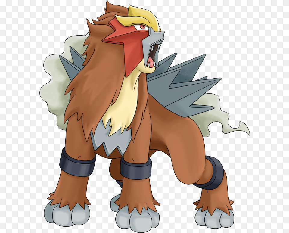 Pokemon Entei Is A Fictional Character Of Humans, Book, Comics, Publication, Electronics Png