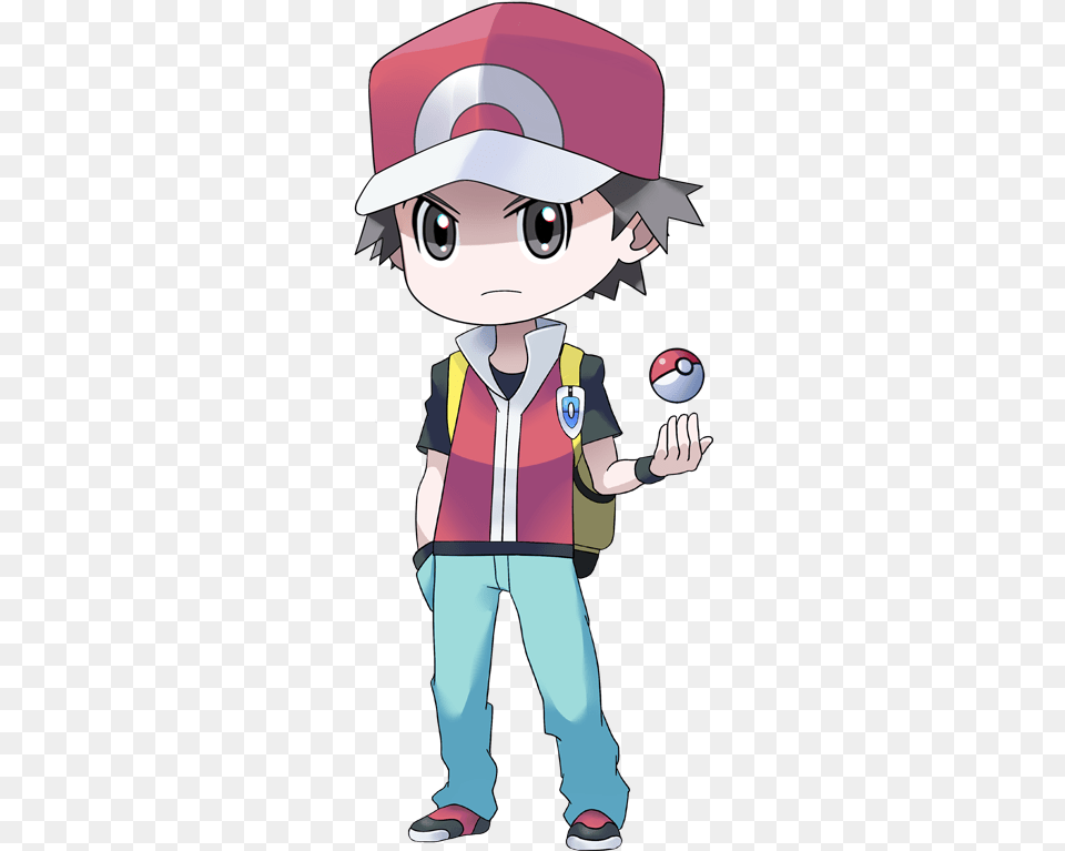 Pokemon Fire Red Leaf Green Trainer By Syker Six Pokemon Trainer Red, Baby, Person, Face, Head Free Png