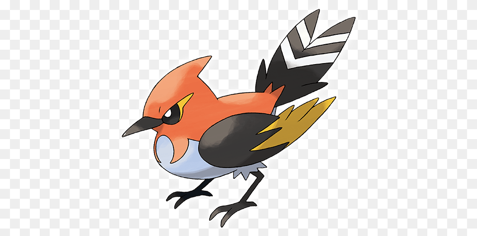 Pokemon Fletchinder, Animal, Bird, Finch, Beak Png Image