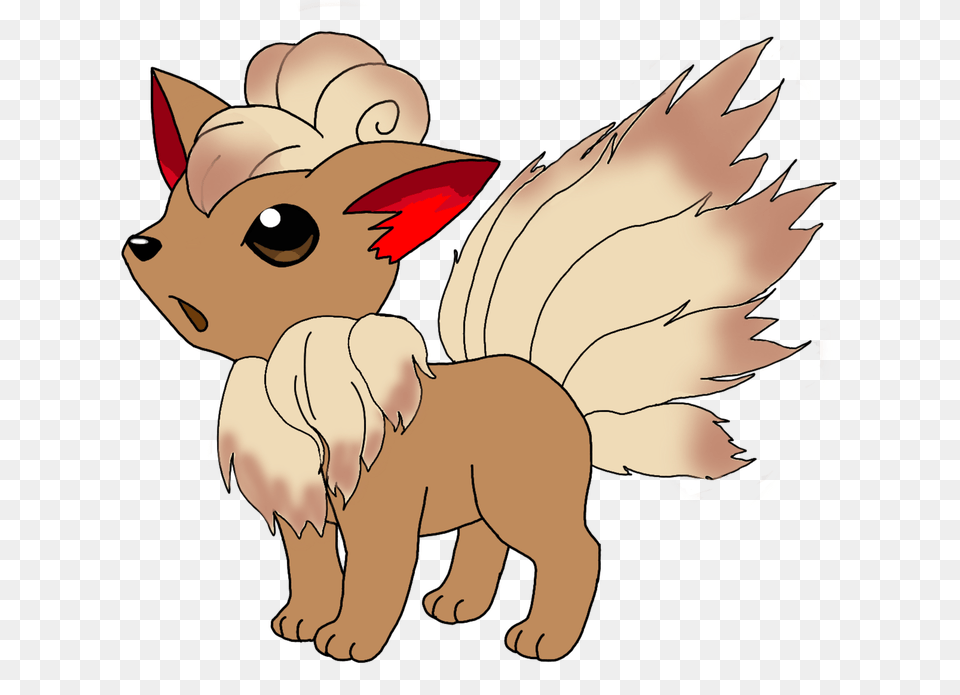 Pokemon Fusion Of Vulpix And Eevee Evix Vulpix And Eevee Fusion, Baby, Person, Face, Head Free Transparent Png