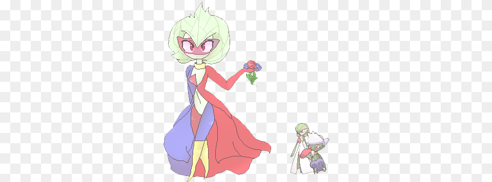 Pokemon Fusions Roserade Gardevoir Fusion Pokcharms Roserade Gardevoir Fusion, Book, Comics, Publication, Baby Png Image