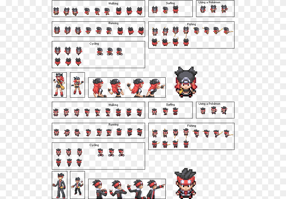 Pokemon Gba Overworld Sprites, People, Person Free Png Download