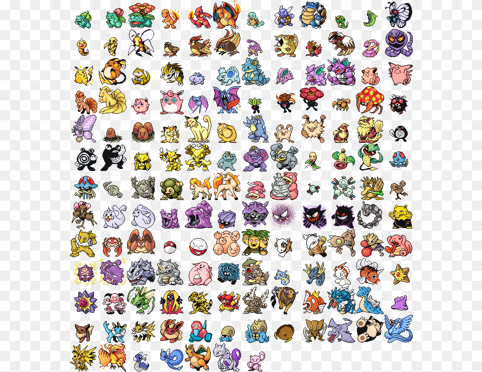 Pokemon Gen 1 Original Sprites, Book, Comics, Publication, Person Png Image