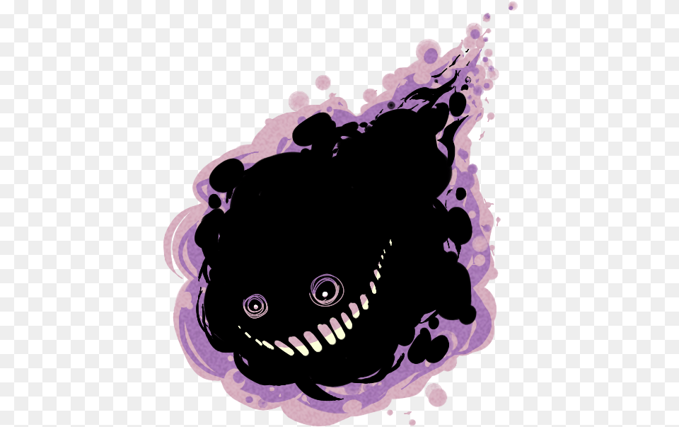 Pokemon Gengar Haunter Gastly Jesterdex Illustration, Art, Purple, Drawing Png Image