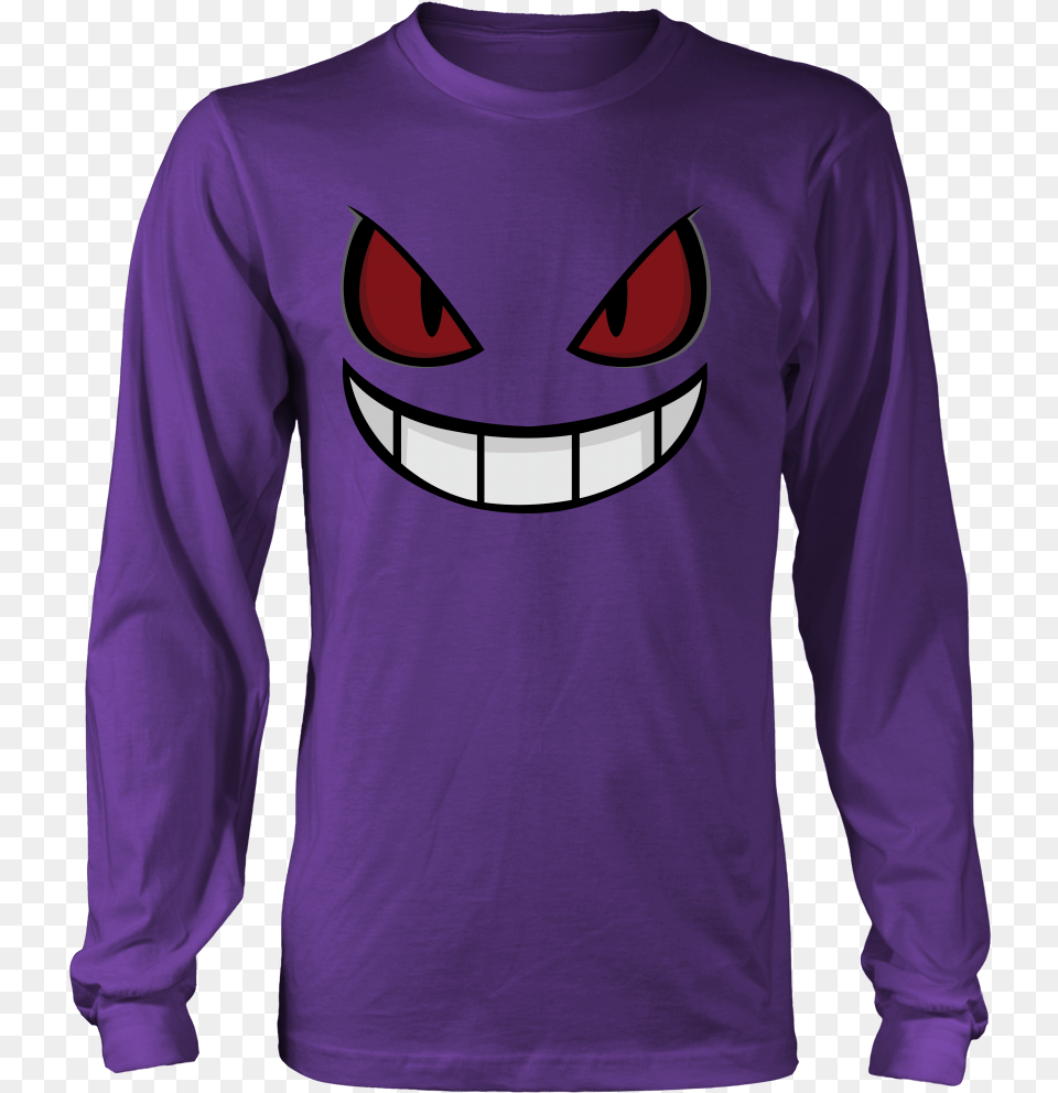 Pokemon Gengar Shirt Ar 15 Green And Purple, Clothing, Long Sleeve, Sleeve, Adult Free Transparent Png