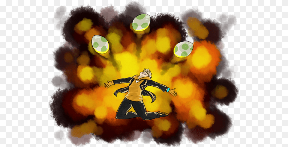 Pokemon Go Fanart Spark Eggs Explosion Ravefirell Pokemon Go Spark Eggs, Person Free Png Download