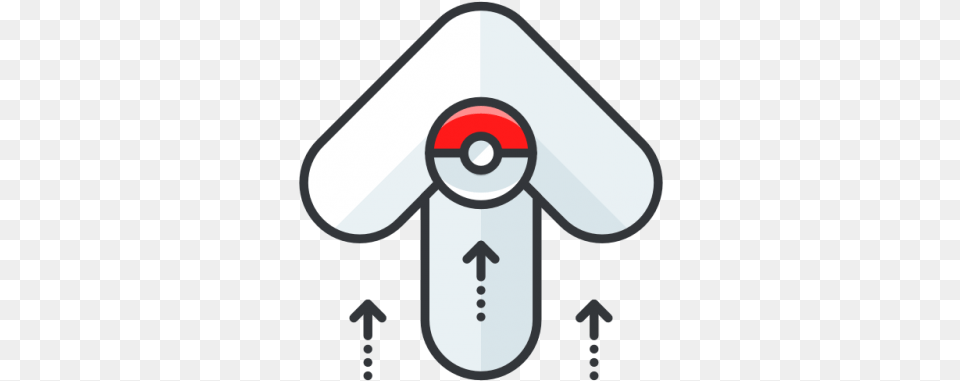 Pokemon Go Transparent Transparentpng Video Game Up Arrow, Key, Symbol Free Png