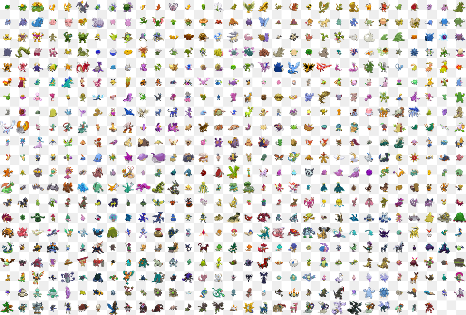 Pokemon Go Full Pokedex, Paper, Text Free Png Download