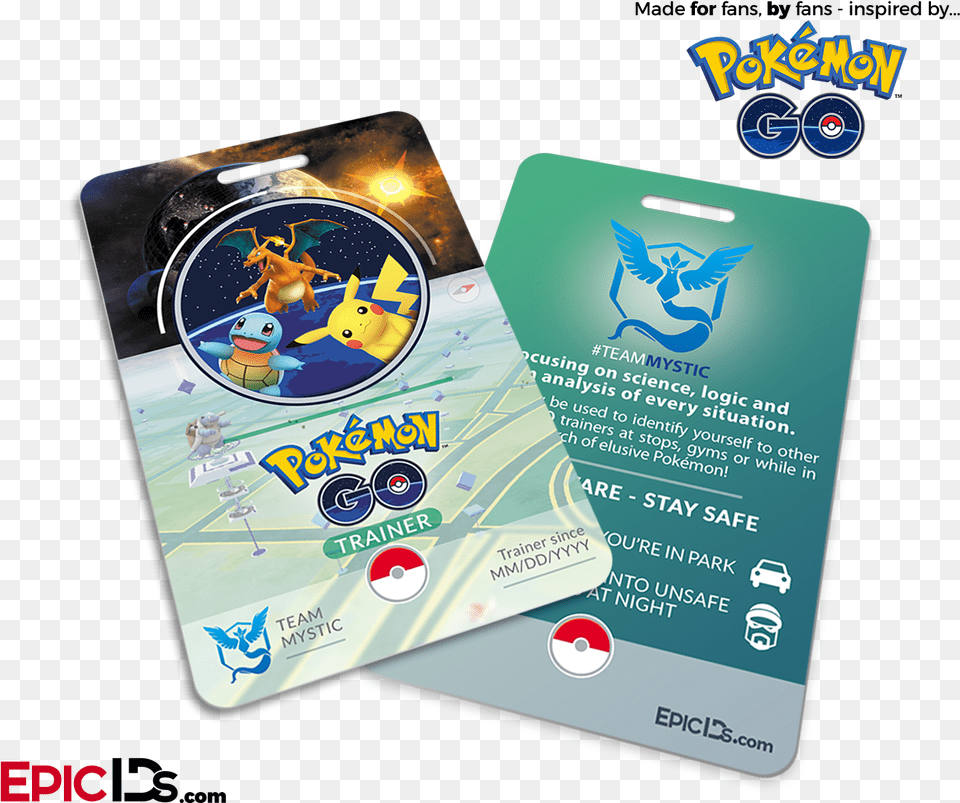 Pokemon Go Inspired Team Mystic Valor Or Instinct Pokemon Tcg Player Id Card, Electronics, Phone, Text, Mobile Phone Png Image