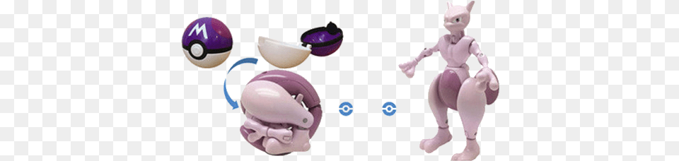 Pokemon Go Pokeball Mewtwo Transforming Figure Toy, Baby, Person Free Png