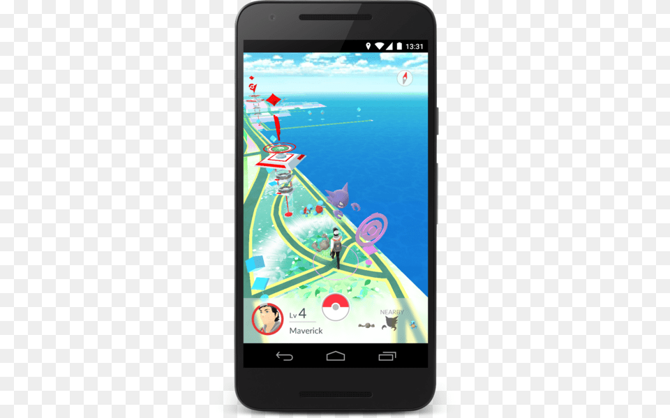 Pokemon Go Radar En Pokemon Go, Electronics, Mobile Phone, Phone, Person Free Png