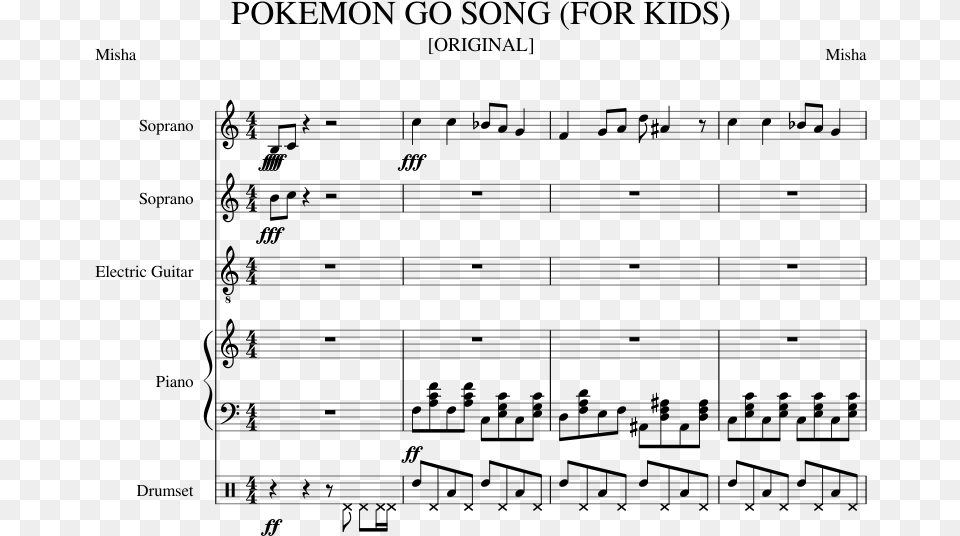 Pokemon Go Song Numbers For Guitar, Gray Free Png Download