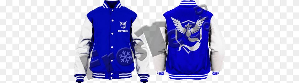 Pokemon Go Team Mystic Jacket, Clothing, Coat, Shirt, Sweater Png Image