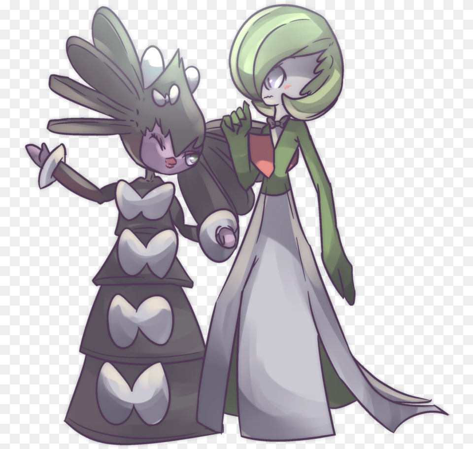 Pokemon Gothitelle And Gardevoir Gardevoir And Gothitelle, Publication, Book, Comics, Person Free Png Download