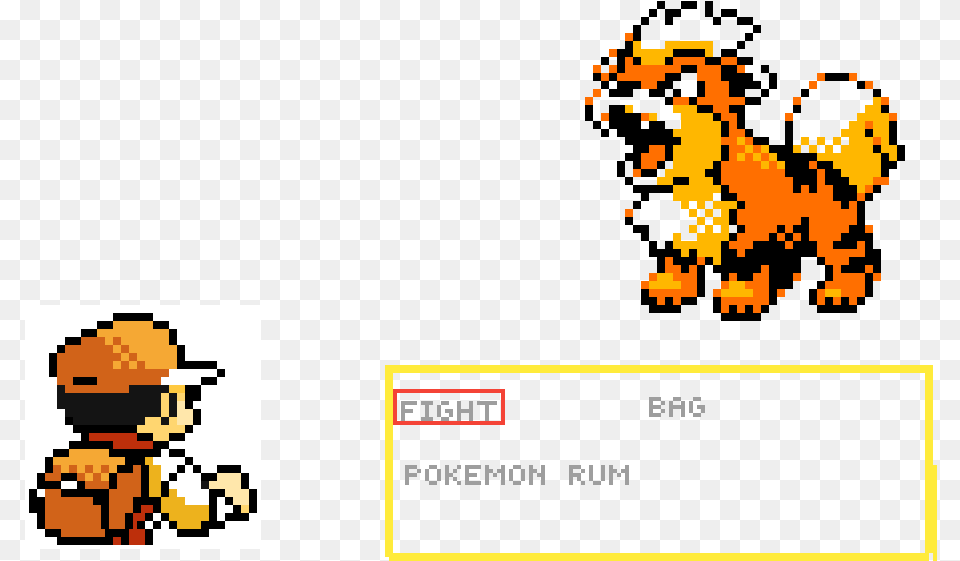 Pokemon Growlithe Pixel Art Free Transparent Png