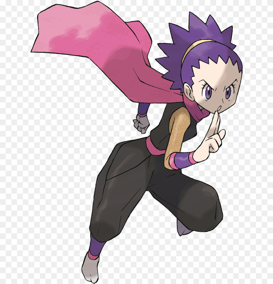 Pokemon Gym Leader Janine, Book, Comics, Publication, Person Free Png Download