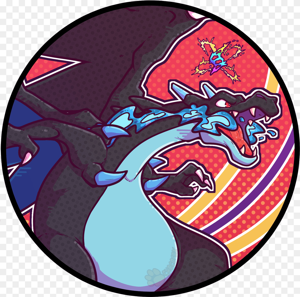 Pokemon Icon Mega Charizard X Weasyl Icone Pokemon Mega Charizard, Disk Free Png Download