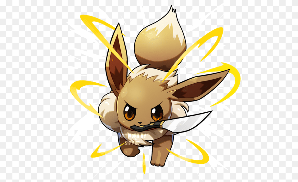 Pokemon Illustrations Furrylife Online Eevee Cute Among Us, Animal, Person, Invertebrate, Insect Free Png Download