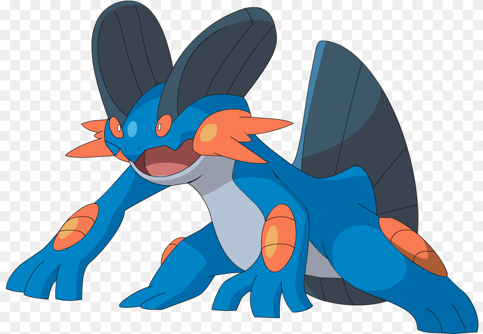 Pokemon Images Down Pokemon Swampert, Animal, Fish, Sea Life, Shark Free Png