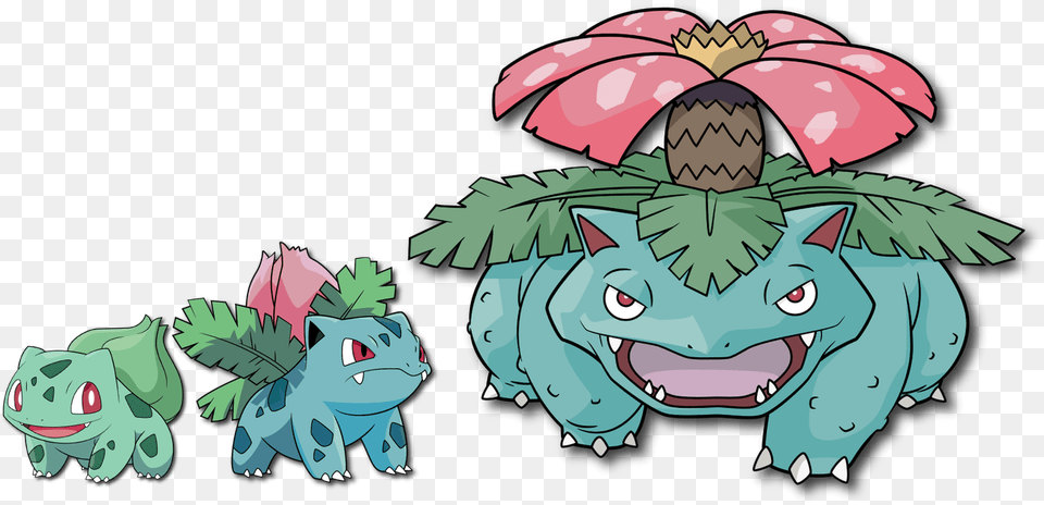 Pokemon Ivysaur, Baby, Person, Book, Comics Png Image