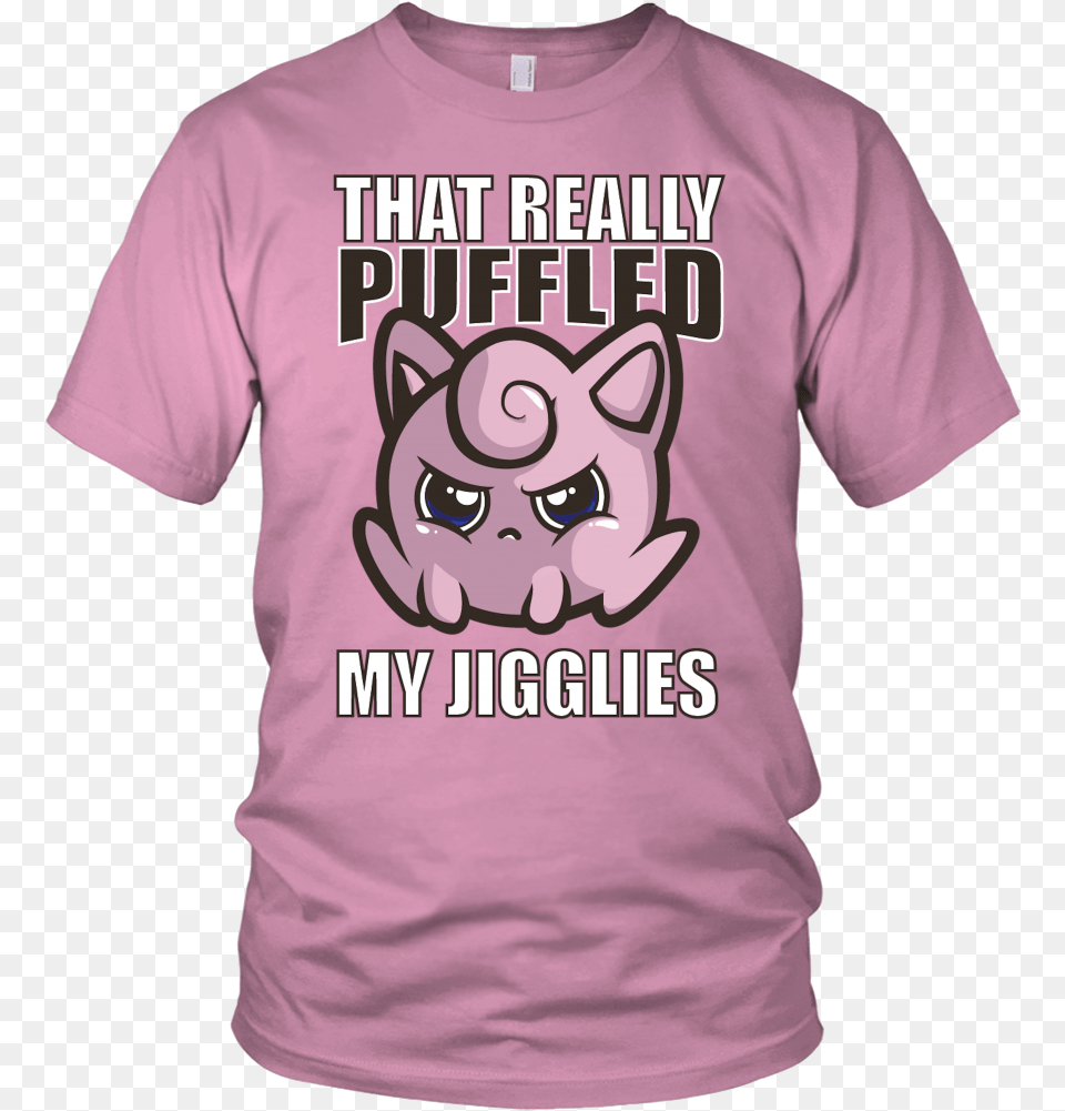 Pokemon Jigglypuff That Really Puffled My Jigglies Purple Shirt Brain, Clothing, T-shirt Free Png Download