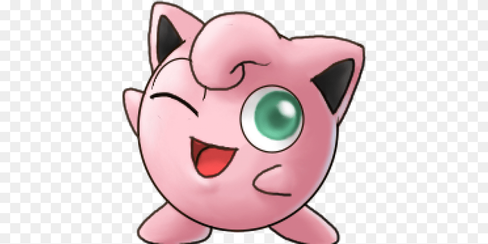 Pokemon Jigglypuff Transparent Pokemon Jigglypuff, Baby, Person, Piggy Bank, Head Free Png Download