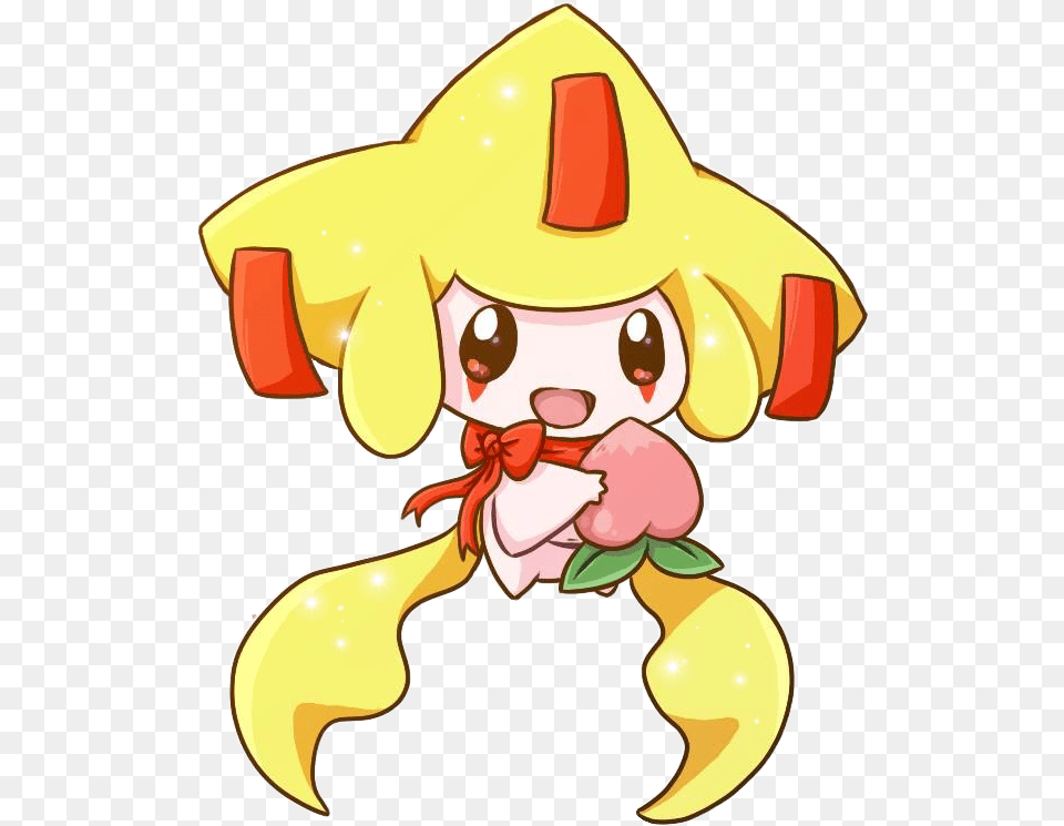Pokemon Jirachi Wish Cute Peach Sticker Jirachi Shiny, Baby, Person Free Png Download